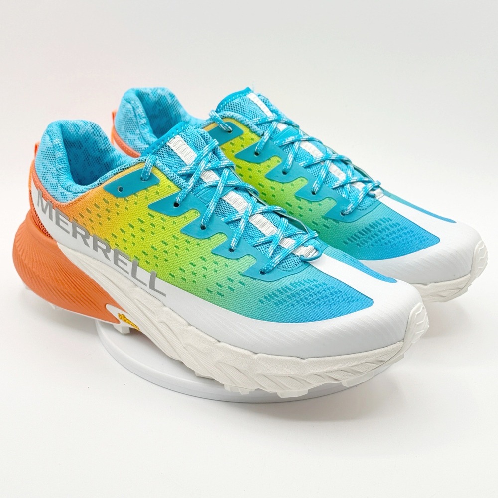 Merrell Agility Peak 5 Shoes Size 10 Mens Neon Rainbow J500547, New